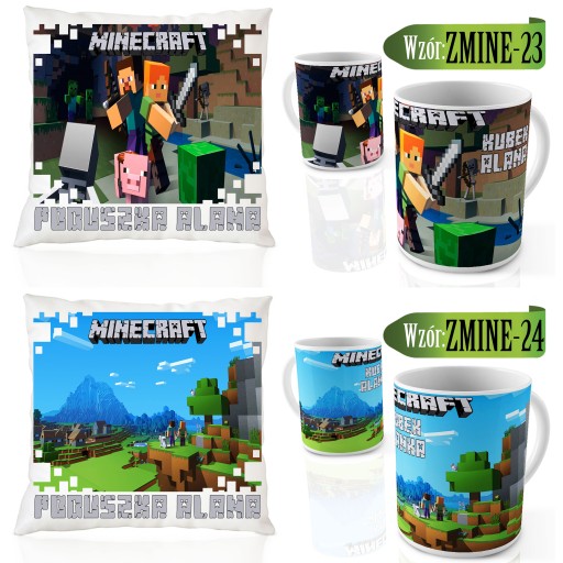 Кружка MINECRAFT + Подушка в подарок для фаната + Имя