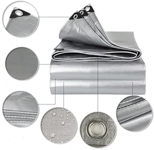 Брезент Silver 120г Толстый Прочный 1,5х2 УСИЛЕННЫЙ