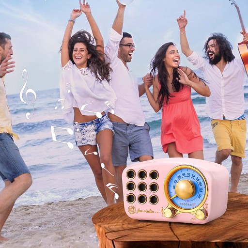 Feegar Głośnik RETRO Radio FM kuchenne Bluetooth Vintage