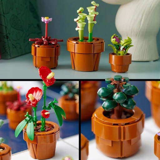 Кубики LEGO ICONS Маленькие растения / 10329 + подарочный пакет