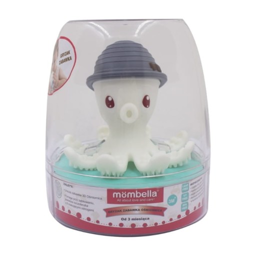 Игрушка-прорезыватель Mombella Осьминог Серый