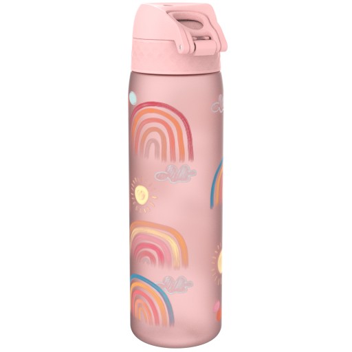 Бутылка для воды Розовая бутылочка для девочек Rainbow Rainbow ION8 0,5 л