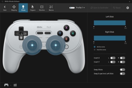 8BitDo Pro 2 Grey v2 Pad с эффектом Холла Bluetooth Android Apple ПК-переключатель