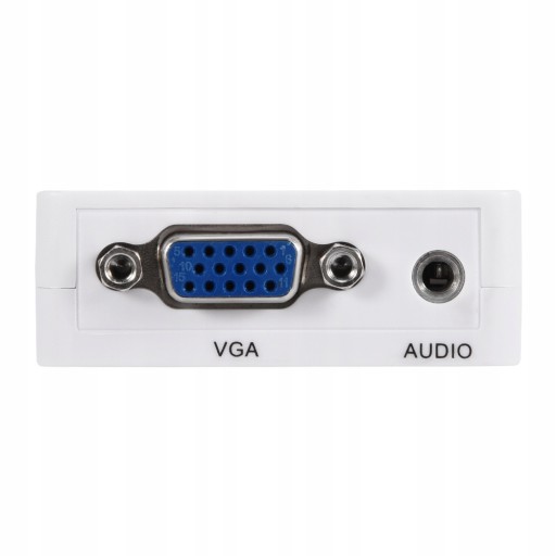 АДАПТЕР-ПРЕОБРАЗОВАТЕЛЬ ИЗ VGA АУДИО В HDMI 1080P АУДИО 3,5 ММ 66X55X20MM