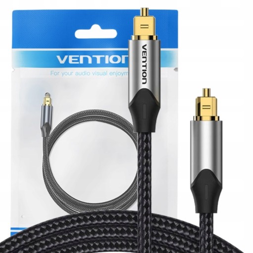 Vention Pozłacany Kabel Przewód Audio Optyczny Toslink Optical SPDIF 15m