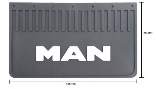 Брызговик, фартук, чехол, 486х289, надпись MAN