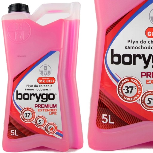 Охлаждающая жидкость BORYGO Premium -37'C G12 G12+ 5л