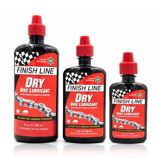 Olej do łańcucha Finish Line Dry Lube 120 ml Non-Stic Ceramic
