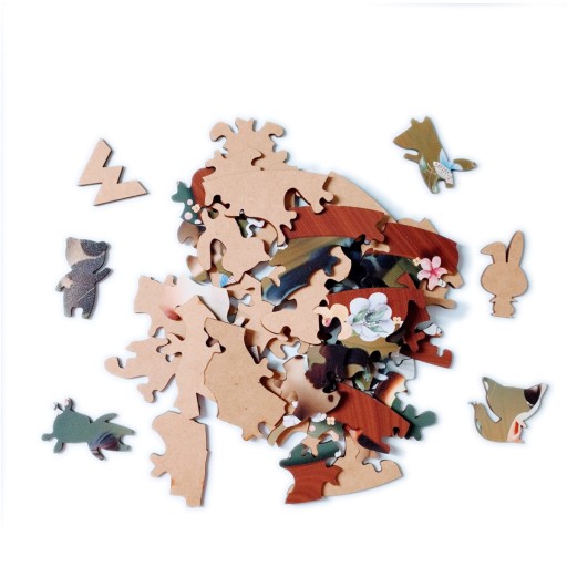 Puzzle drewniane Krówka | Cow | 40 elementów | XL
