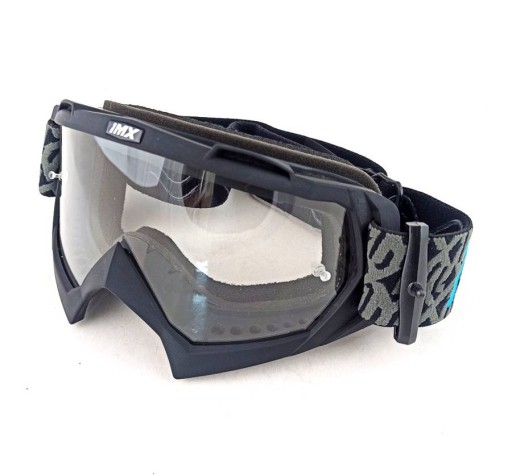 Gogle IMX MUD matt black / blue