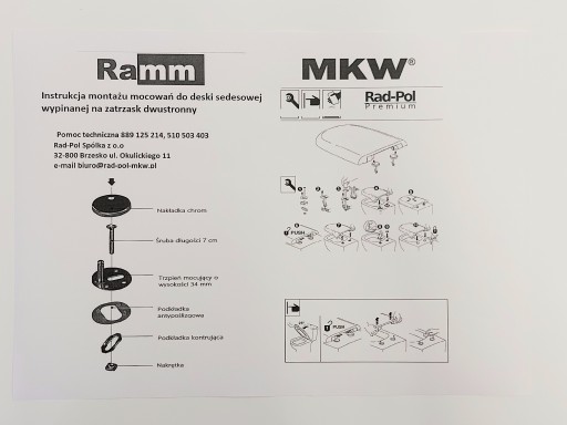 МОНТАЖНЫЙ КОМПЛЕКТ ДЛЯ ПЛАТЫ НОВОЙ МОДЕЛИ ROCA GAP V2