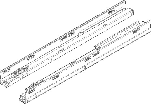 Направляющая корпуса BLUM 578.5001M TANDEMBOX 500 мм