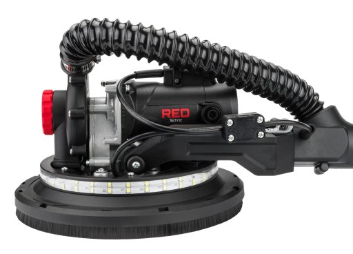 SZLIFIERKA DO GŁADZI GIPSU TYNKÓW TYNKU 1550W LED ŻYRAFA PAPIER 36 SZT LCD