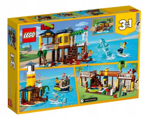 LEGO Creator 3 в 1 31118 Surfer House на пляже