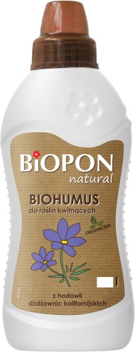 Биопон БИОГУМУС для ЦВЕТУЩИХ РАСТЕНИЙ 1л