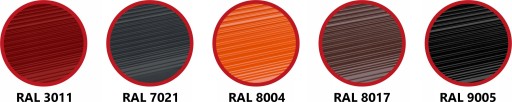 Алюминиевая лента для дымохода 5м RAL 7021 Eurovent Standard Antrac