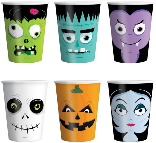 БУМАЖНЫЕ Стаканчики HALLOWEEN MONSTERS 6 ШТ. 220 МЛ