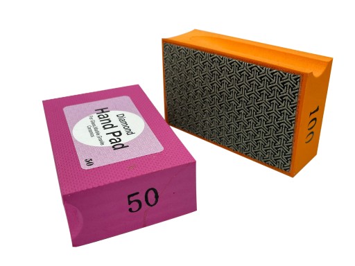 ZESTAW 2 X KOSTKA DIAM SZLIF GRES KAMIEŃ #50 #100