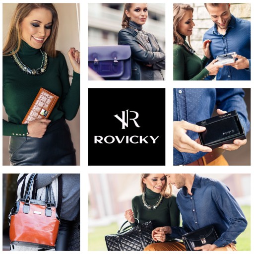 Просторная сумка для ноутбука через плечо Rovicky с фирменным логотипом