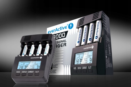 ładowarka do akumulatorków everActive NC-3000 AA AAA R6 R03 1.2V Ni-MH