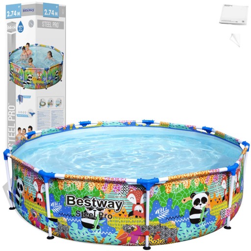 САДОВЫЙ КАРКАСНЫЙ БАССЕЙН 274x66 BESTWAY НАБОР 4в1