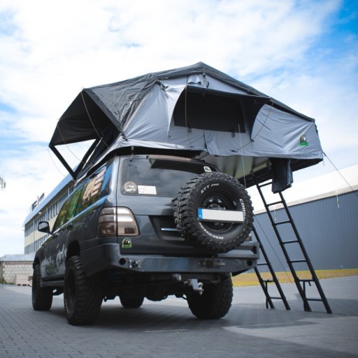 Палатка на крышу Wild Camp Hudson 220 серая - автомобильная палатка