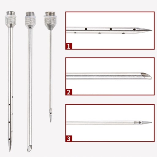 СТАЛЬНОЙ ИНЖЕКТОР ДЛЯ МЯСА НАБОР ШПРИЦОВ