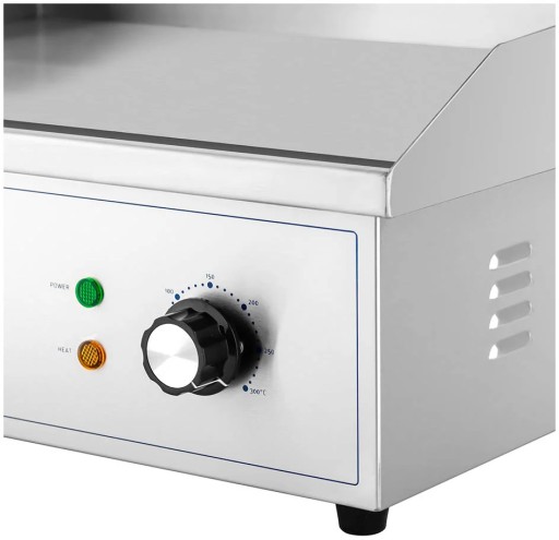 Grill elektryczny płyta grillowa gładka 530 x 350 mm 3000 W