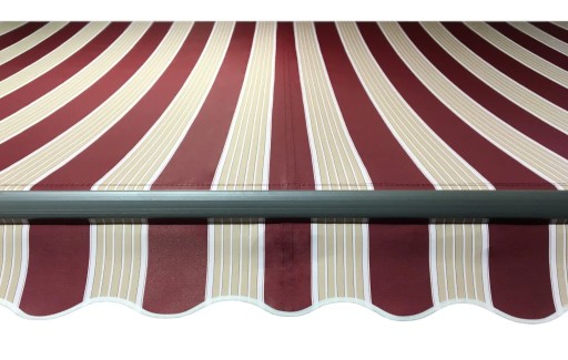 Markiza tarasowa ANTRACYT 250x200 Bordo-Beż STD