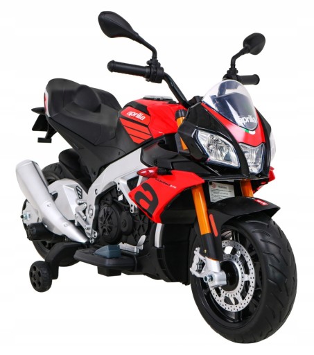 Электромобиль, детский аккумуляторный мотоцикл Aprilia В подарок.
