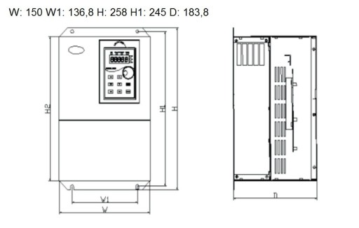 HNC ИНВЕРТОР HV610-004G3 4 кВт