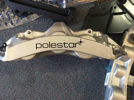 Наклейка POLESTAR Volvo на передний тормозной суппорт
