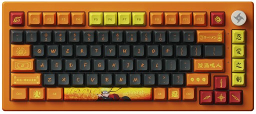 Akko Naruto Uzumaki 5075B Plus Механическая клавиатура RGB с возможностью горячей замены, 2,4 ГГц