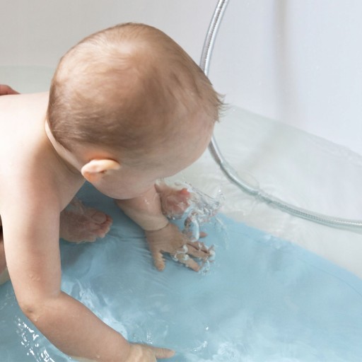 Babyono нескользящий коврик для ванной с присосками 55 x 35 см мятный