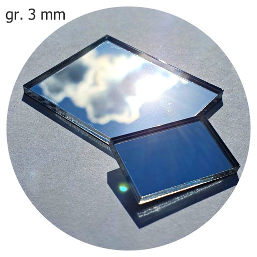 Plexi Pleksa Lustro Srebrne 3mm Cięta Laserem