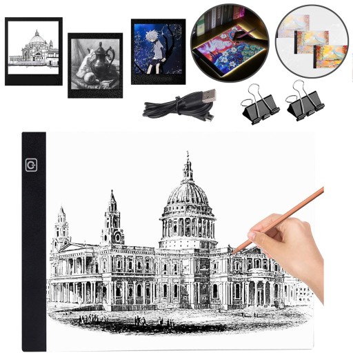 USB-ПАНД С ПОДСВЕТКОЙ ДЛЯ РИСОВАНИЯ, 3 УРОВНЯ ЯРКОСТИ, КОПИРОВАНИЕ