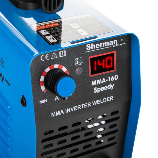 SPAWARKA INWERTEROWA ELEKTRODOWA SHERMAN MMA 160 SPEEDY 230V 140A IGBT