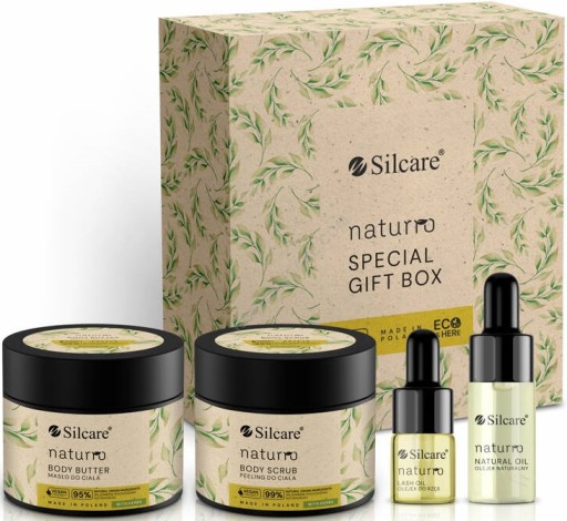 Набор для ухода за телом и ресницами Silcare Naturro