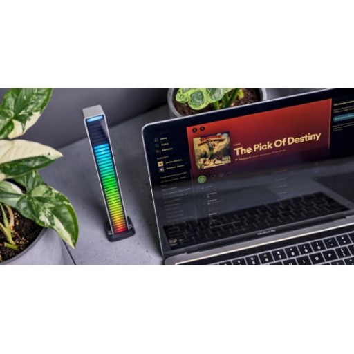 Эквалайзер RGB Redleaf 40LED - серебристый