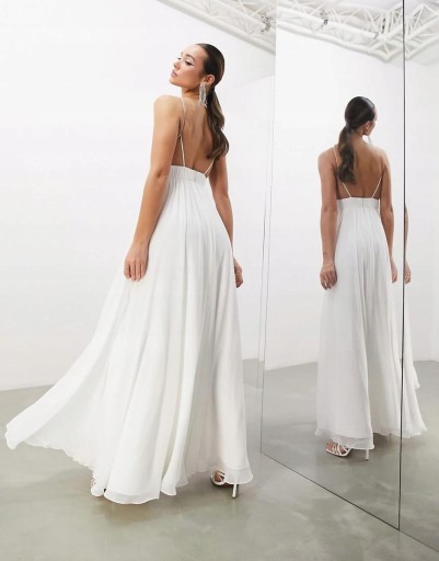СВАДЕБНОЕ ПЛАТЬЕ ELIANA из ШИФОНА Asos Edition NF4 wta XXL