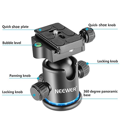 Металлическая шаровая головка Neewer Pro для штатива, вращение
