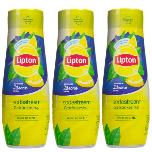 3x SODASTREAM LIPTON SYRUP LIPTON ICE TEA LEMON 440 мл ДЛЯ САТУРАТОРА