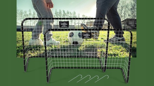 Футбольные ворота UMBRO Garden, складные, 2 шт., 78x56x45 см + отражатель