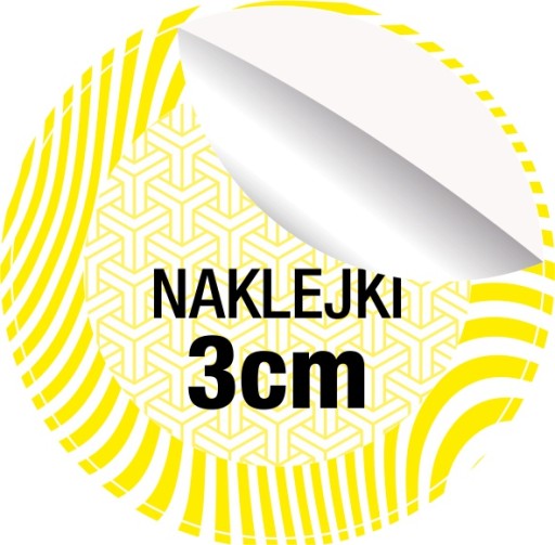 НАКЛЕЙКИ ЭТИКЕТКИ Фольга с печатью логотипа, круглая 3см