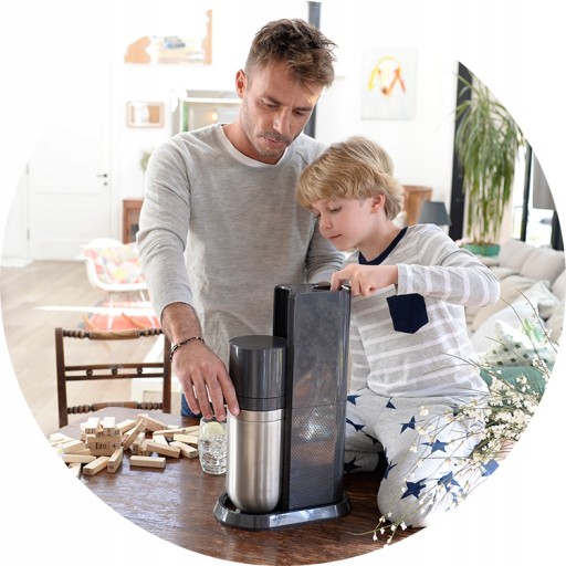 Soda Stream SATURATOR do wody Duo CZARNY +butelki