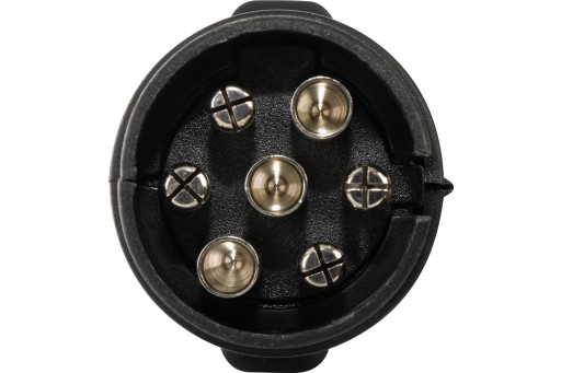 Kabel do przyczepki 7 pin 4,5 m - wtyczka 7-PIN bajonet 5-PIN