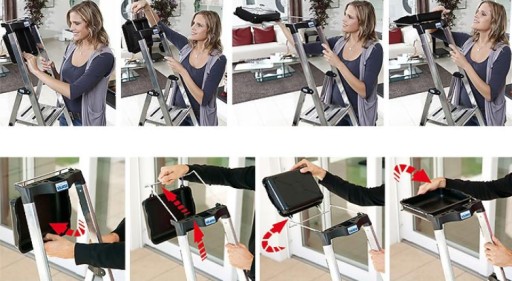 Лестница KRAUSE SECURY MultiGrip 1x4 2,85м 126528