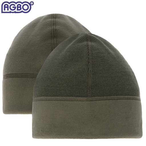 CZAPKA ZIMOWA WOJSKOWA WP WZ.420Z-MON Wełna MERINO Dwustronna Olive 52-53