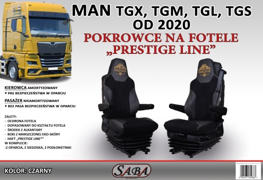 Чехлы на сиденья PRESTIGE LINE MAN с 2020 года.