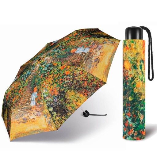 Зонт с ручным освещением Alu Light Art Monet 24 см знаменитая картина